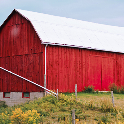 An old-fashioned barn raising