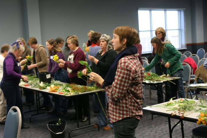 flower workshop audience