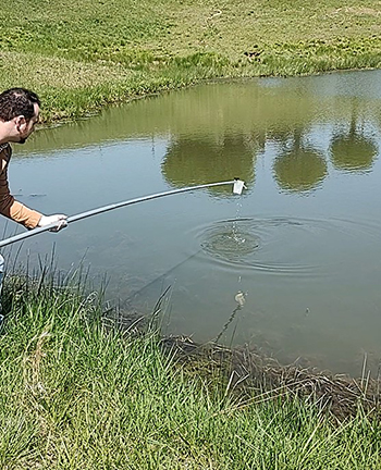 Irrigation pond sampling