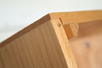 tomato box, wooden box detail